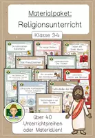 Vorschau - Stundenentwürfe - Riesiges Materialpaket: Religion (Grundschule Klasse 3 und 4) - Deckblatt