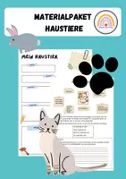 Vorschau - Arbeitsblätter - Materialpaket Haustiere - Deckblatt
