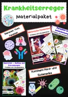 Vorschau - Arbeitsblätter - Krankheitserreger Materialpaket: Viren, Bakterien, Pandemien & Prävention - Deckblatt
