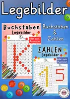 Vorschau - Arbeitsblätter - Legebilder Materialpaket Zahlen und Buchstaben Freiarbeit - Deckblatt