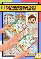 anteprima - Esercizi - VOCABULARIO ILLUSTRATO ITALIANO+SCRIVO PAROLE (Accoglienza) - Pagina di copertina