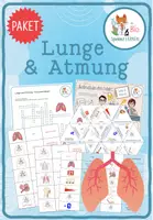 Vorschau - Arbeitsblätter - Lunge und Atmung – 12x Spiele und Aktivitäten - Deckblatt