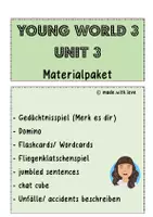 Vorschau - Spiele - Materialpaket zu Young World 3, Unit 3 - Deckblatt