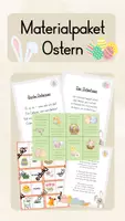 Vorschau - Arbeitsblätter - Ostern Materialpaket (Domino, Gedichte, Feriengrüße) - Deckblatt