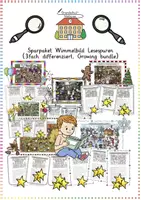 Vorschau - Arbeitsblätter - Wimmelbild-Lesespuren: XXL Sparpaket - Deutsch - Kl. 2 (Frühling, Ostern, Sommer & mehr / 3-fach diff. & wachsend) - Deckblatt