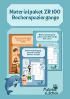 Vorschau - Stationenlernen - ZR 100 Rechenspaziergänge - Materialpaket - Deckblatt