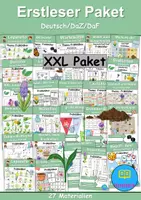Vorschau - Unterrichtsreihen - Materialpaket - Erstleser - Frühblüher - DaZ/DaF / Deutsch / Sachunterricht - Deckblatt
