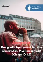 Vorschau - Unterrichtsreihen - 🎵 MUSIK SEK II – ANALYSE · GESELLSCHAFT · GESTALTUNG | Das große Sparpaket für den Oberstufen-Musikunterricht (Klasse 10–12) - Deckblatt