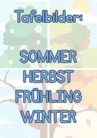 Vorschau - Poster - Materialpaket Tafelbilder Jahreszeiten (Sommer, Herbst, Winter und Frühling) - Deckblatt