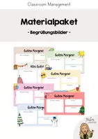 Vorschau - Präsentationen/Tafelbilder - Begrüßungsbilder Materialpaket - Jahreszeiten & Feste - Deckblatt