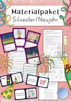 Vorschau - Spiele - Materialpaket - Silvester / Neujahr - Deckblatt