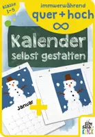 Vorschau - Mal- und Bastelvorlagen - ∞ Dauerkalender zum Selbstgestalten – hoch- & querformat (A4) | KUNST Grundschule | immerwährend) - Deckblatt
