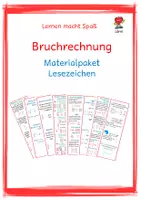 Vorschau - Spiele - Bruchrechnung: Lesezeichen - Materialpaket - Deckblatt