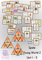 Vorschau - Spiele - Materialpaket - Spiele - Young World 2 - Unit 1 - 5 - Deckblatt