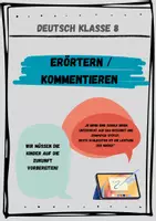 Vorschau - Stundenentwürfe - Materialpaket Erörtern - Deckblatt
