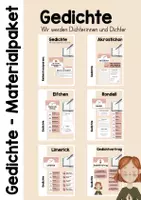 Vorschau - Unterrichtsreihen - Wir schreiben Gedichte - Materialpaket - Deckblatt