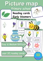 Vorschau - Spiele - Materialpaket - Lesekarten/Bildkarten Frühblüher / Early Bloomer Easy and Medium - Englisch - Deckblatt