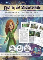 Vorschau - Unterrichtsreihen - Lesen Verstehen Hören - Luzi in der Zauberschule - Materialpaket 8 in 1 - Deckblatt