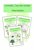 Vorschau - Arbeitsblätter - Materialpaket: Tiere des Waldes - Deckblatt