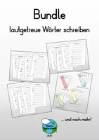 Vorschau - Arbeitsblätter - Bundle - lautgetreue Wörter schreiben - Deckblatt