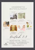 Vorschau - Unterrichtsreihen - XXL Grammatik: Wortarten, Satzglieder & Feldermodell, Kommasetzung & Satzarten, Konjunktiv I und II - Deckblatt