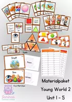 Vorschau - Arbeitsblätter - Materialpaket - Young World 2 - Unit 1 - 5 - Deckblatt