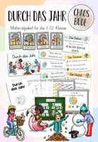 Vorschau - Unterrichtsreihen - Durch das Jahr - Materialpaket für die 1./2. Klasse - Deckblatt