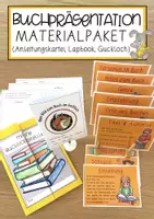 Vorschau - Präsentationen/Tafelbilder - Buchpräsentation Materialpaket (Anleitungskartei, Lapbook, Guckloch) - Deckblatt