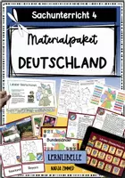 Vorschau - Unterrichtsreihen - Materialpaket "Deutschland" - Sachunterricht Klasse 4, 5 - Deckblatt