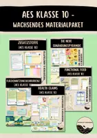 Vorschau - Stationenlernen - AES Klasse 10 - wachsendes Materialpaket - Deckblatt