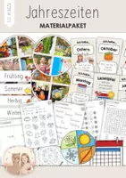 Vorschau - Arbeitsblätter - Jahreszeiten - Materialpaket - Deckblatt