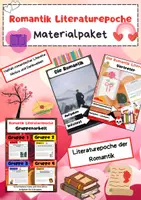 Vorschau - Arbeitsblätter - Romantik Materialpaket : Literatur, Motive, Musik & Kunstverständnis - Deckblatt