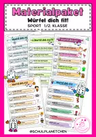 Vorschau - Stationenlernen - Materialpaket "Würfel dich fit!" - Deckblatt