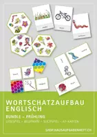 Vorschau - Spiele - Wortschatzaufbau Englisch – Bundle – Spring - Deckblatt