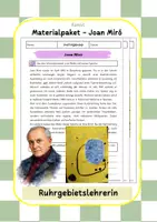 Vorschau - Arbeitsblätter - Materialpaket - Joan Miró - Deckblatt