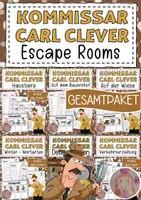 Vorschau - Mal- und Bastelvorlagen - Escape Rooms Kommissar Carl Clever - Deckblatt