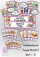 Vorschau - Präsentationen/Tafelbilder - Materialpaket - Tafelmaterial - Young World 3 - Unit 1 - 5 - Deckblatt