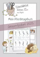 Vorschau - Arbeitsblätter - Gesamtpaket 2025 "Pferdetagebuch - Mitmachbuch Pferd" - Deckblatt