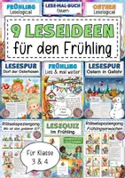 Vorschau - Arbeitsblätter - Lesen Frühling - Deckblatt