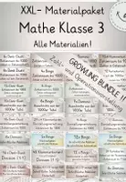 Vorschau - Stundenentwürfe - XXL-Paket: Mathe Klasse 3! GROWING BUNDLE! Freiarbeitsmaterialien, Förderung Zahlvorstellung und Operationsvorstellung im ZR bis 1000 - Deckblatt