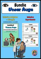 Vorschau - Arbeitsblätter - Materialpaket - Thema Auge (Lesetext + Mini-Heft) - Deckblatt