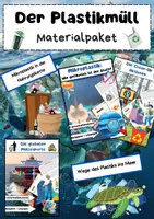 Vorschau - Arbeitsblätter - Plastikmüll Materialpaket: Mikroplastik im Meer, Recycling & Müllexport - Deckblatt