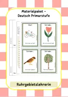 Vorschau - Mal- und Bastelvorlagen - Materialpaket - Deutsch Primarstufe - Deckblatt