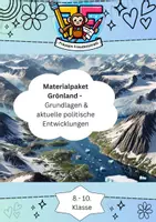Vorschau - Arbeitsblätter - Materialpaket📘 Grönland – Grundlagen & aktuelle politische Entwicklungen - Deckblatt