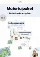 Vorschau - Stundenentwürfe - Rechenspaziergang Pirat - Materialpaket - Deckblatt