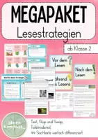 Vorschau - Stundenentwürfe - Lesestrategien Materialpaket - Unterrichtsentwurf, Materialien - Deckblatt