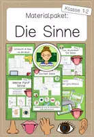 Vorschau - Arbeitsblätter - Paket: Die fünf Sinne (Klasse 1-2) - Deckblatt