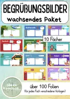Vorschau - Poster - Materialpaket Begrüßungsbilder digitale Tafel - Deckblatt