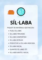 Vista previa - Hojas de trabajo - PAQUET DE MATERIALS: SÍL·LABA - Portada