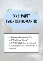 Vorschau - Arbeitsblätter - Sparpaket Gedichtanalyse: Romantik (Heine/Eichendorff) & Heym – Arbeitsblätter + 2 fertige Klausuren - Deckblatt